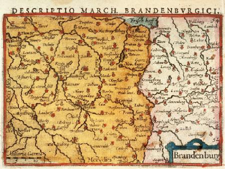 Map of Mark Brandenburg 1606