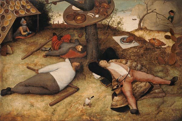 The land of milk and honey de Pieter Brueghel El Viejo