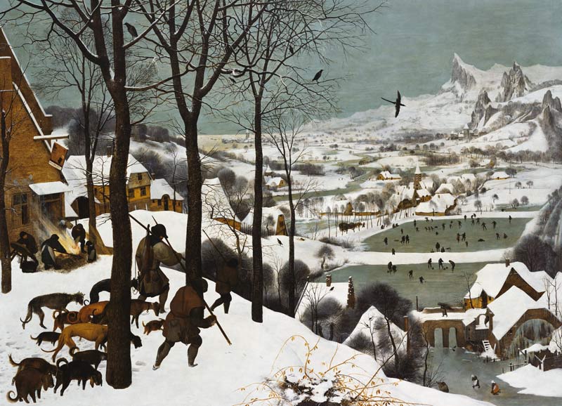 El regreso de los cazadores de Pieter Brueghel El Viejo