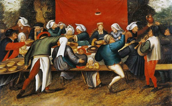 Das Hochzeitsmahl de Pieter Brueghel El Viejo
