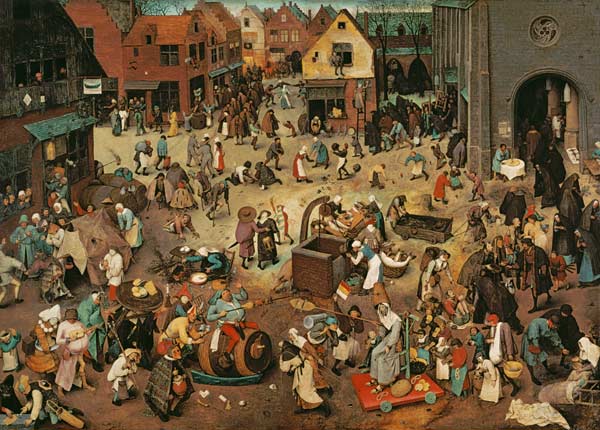 Carnival and Lent de Pieter Brueghel El Viejo
