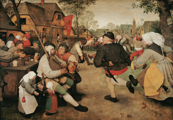 Barn dance. de Pieter Brueghel El Viejo