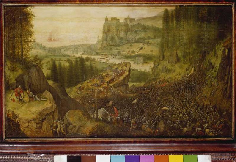 The suicide Sauls in the battle on the mountain Gi de Pieter Brueghel El Viejo