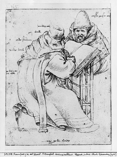 Two Rabbis de Pieter Brueghel El Viejo