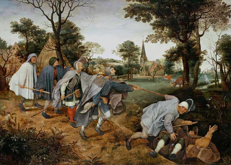 La parable des aveugles Wood de Pieter Brueghel el Joven
