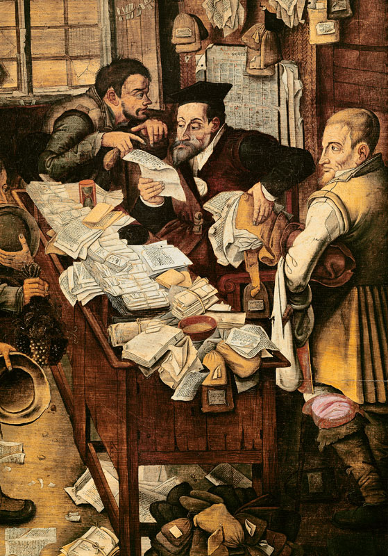The Payment of the Yearly Dues  (detail of GIR79511) de Pieter Brueghel el Joven
