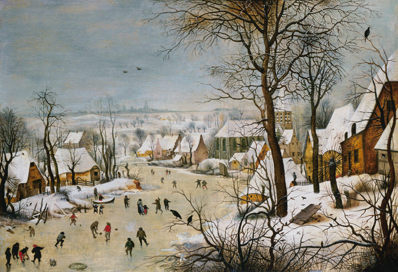 Paisaje hivernal  de Pieter Brueghel el Joven
