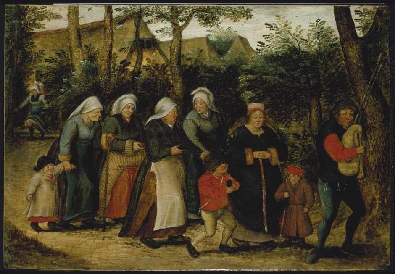 The bride train de Pieter Brueghel el Joven
