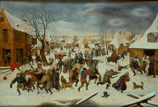 The bethlehemitische child murder. de Pieter Brueghel el Joven

