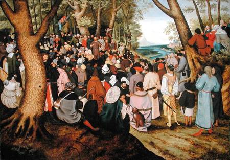 Landscape with St. John the Baptist Preaching de Pieter Brueghel el Joven
