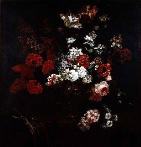 Still Life of Flowers in a Copper Vase