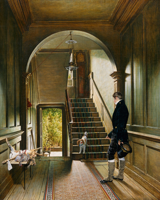 The Staircase of the London Residence of the Painter de Pieter Christoffel Wonder