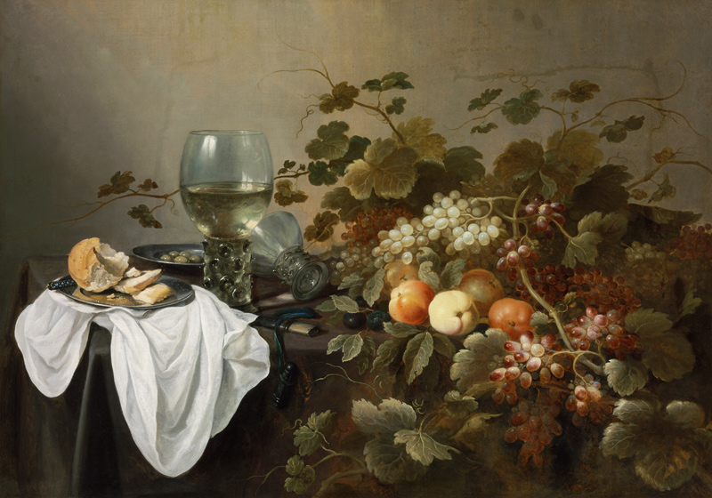 Still Life with Fruit and Roemer de Pieter Claesz