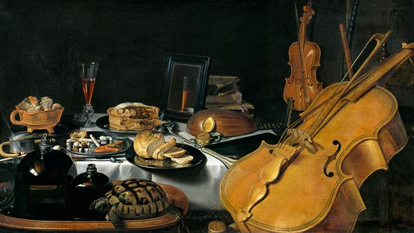Still Life with Musical Instruments de Pieter Claesz