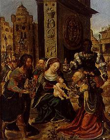 The adoration of the kings de Pieter Coecke van Aelst