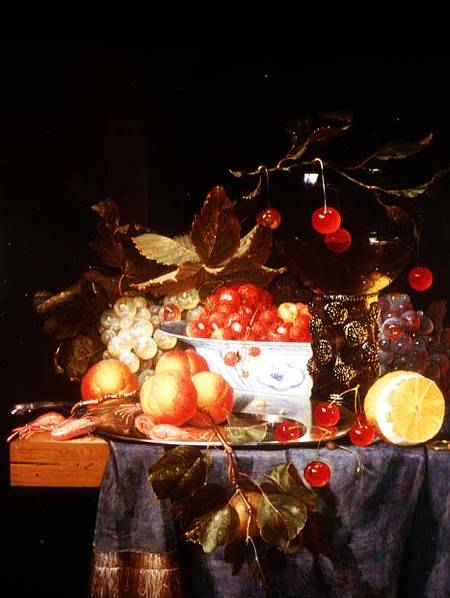 Still Life of Fruit de Pieter de Ring