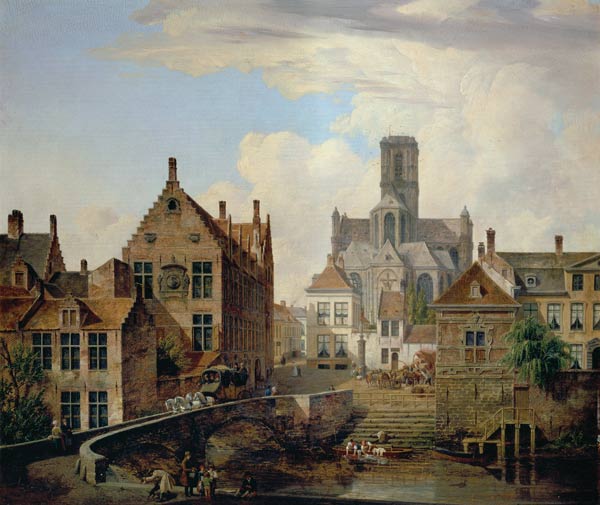 View of St. Bavo Cathedral de Pieter Frans de Noter