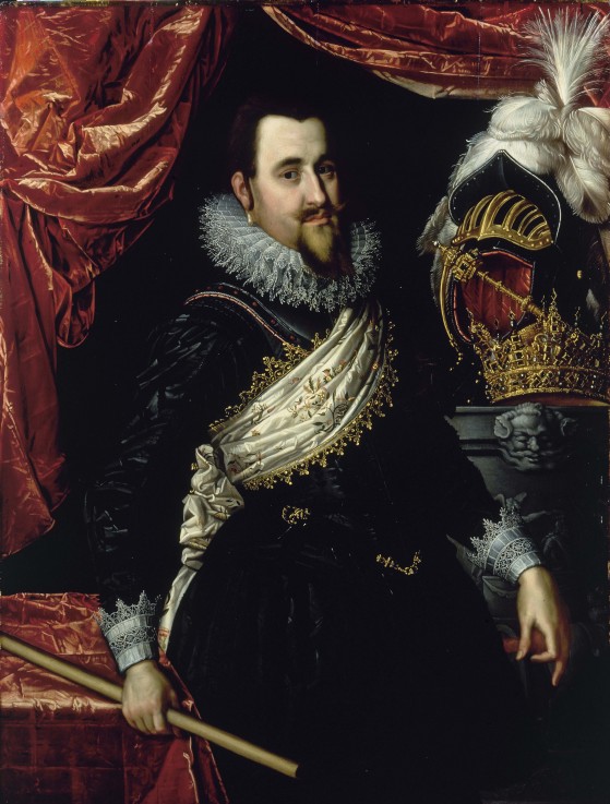 Portrait of King Christian IV of Denmark (1577-1648) de Pieter Isaacsz