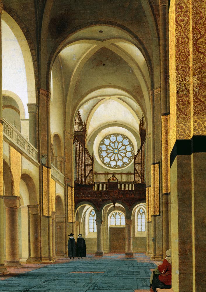 Interior of the Marienkirche in Utrecht de Pieter Jansz. Saenredam