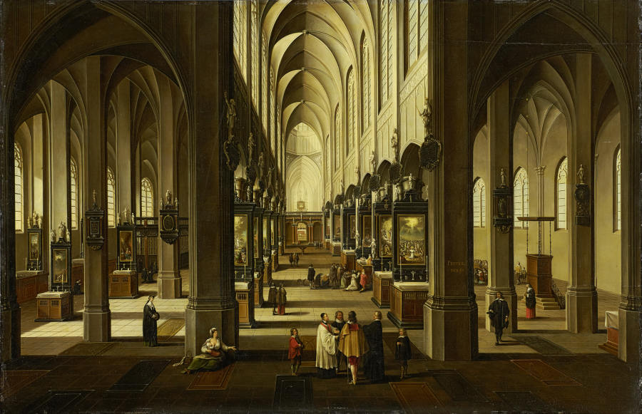 Interior of Antwerp Cathedral de Pieter Neefs d. J.