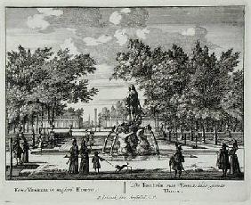 The Fountain of Venus in a grand garden, from 'Admirandorum Quadruplex Spectaculum', by Jan van Call