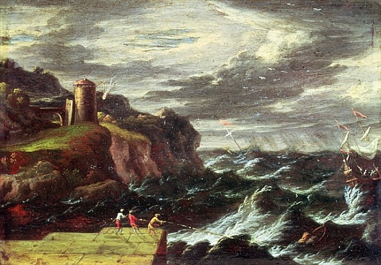 St. Paul arriving at Malta de Pieter the Younger (known as Tempesta) Mulier