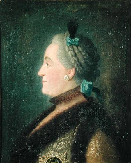 Portrait of Catherine II (1729-1796) of Russia de Pietro Antonio Conte Rotari
