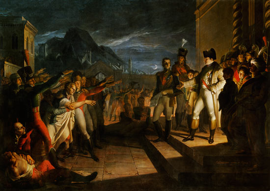 Saxon citizens subscribe to Napoleon after the bat de Pietro Benvenuti