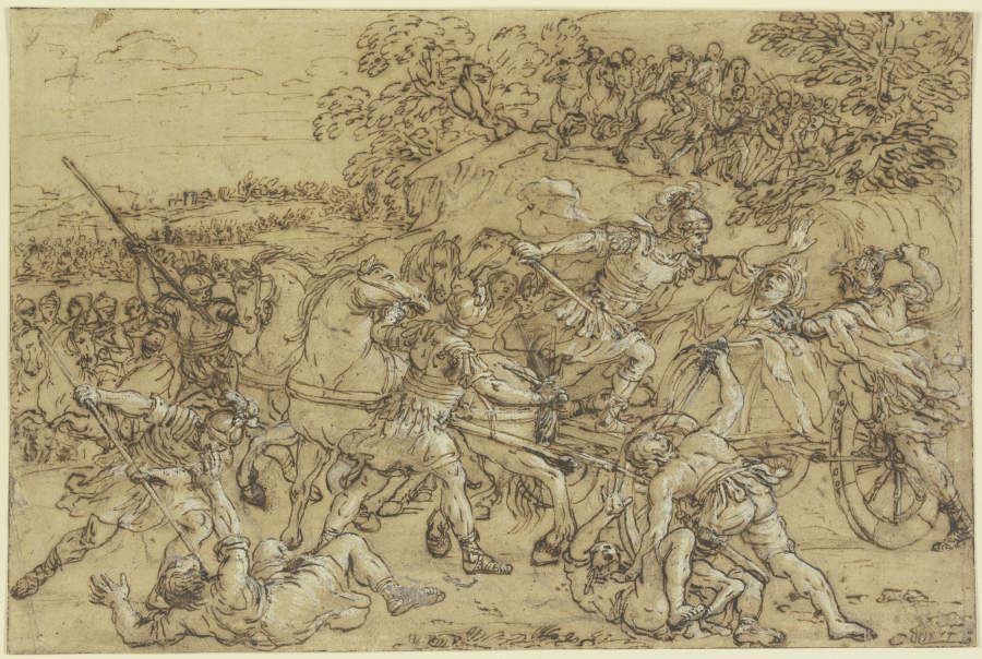 The Battle of Alexander at Issus de Pietro da Cortona