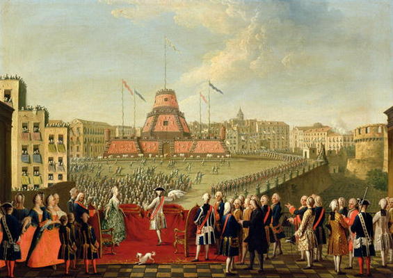 Fete at Naples on the Occasion of the Marriage of King Ferdinand I (1751-1825) to the Archduchess Ma de Pietro Fabris
