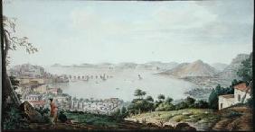 View of the Italian coast from near Puzzoli, plate 26 from Campi Phlegraei: Observations of the Volc