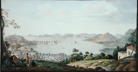 View of the Italian coast from near Puzzoli, plate 26 from Campi Phlegraei: Observations of the Volc de Pietro Fabris