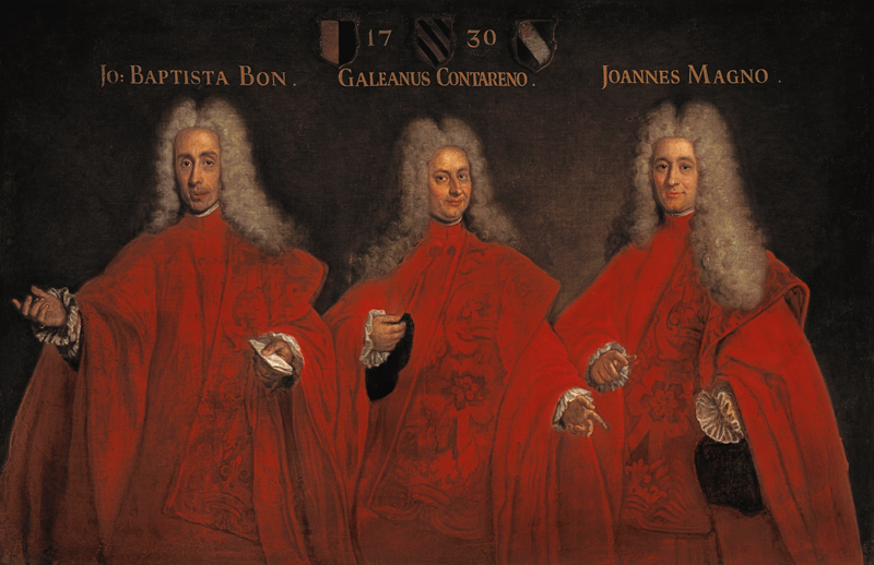 Portrait of three lawyers, Giovanbattista Bon, Galeano Contarini and Giovanni Magno de Pietro Uberti