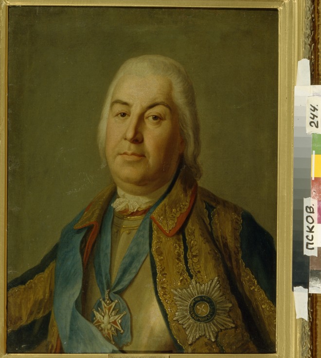 Portrait of Count Pyotr Semyonovich Saltykov (1697–1772) de Pietro Antonio Rotari