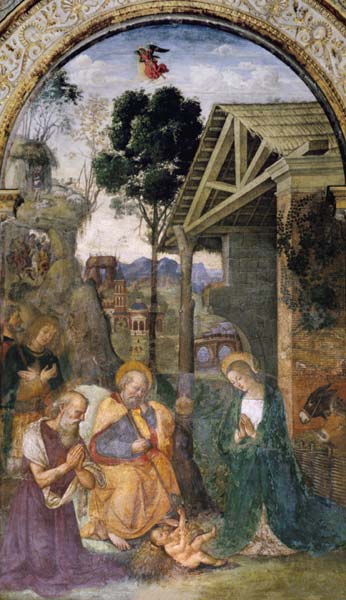 Pinturicchio / Adoration of the child de Pinturicchio