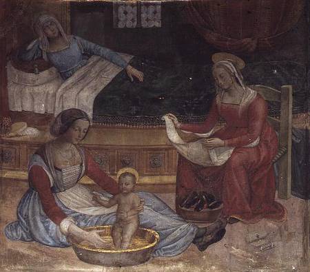 The Birth of St. John the Baptist (fresco) de Pinturicchio