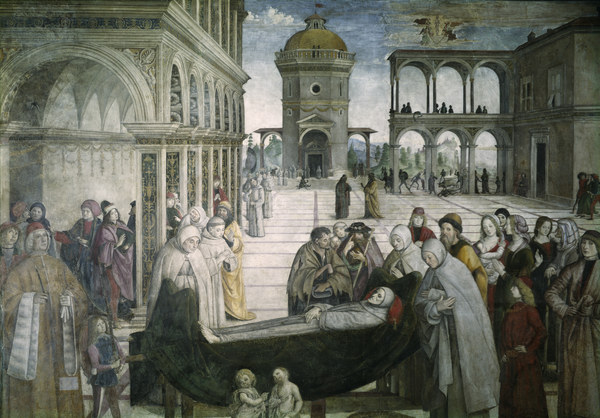 Pinturicchio, Begräbnis Hl.Bernhardin de Pinturicchio