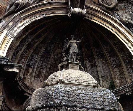 The 'Fontana dell'Organo' (Fountain of the Organ) detail of the figure of Victory, designed de Pirro Ligorio