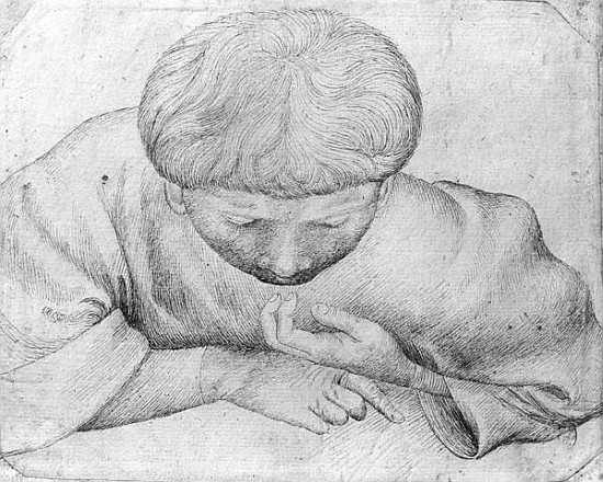 Boy reading, from the The Vallardi Album de Pisanello