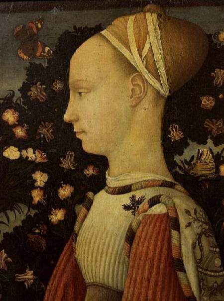 Portrait of Ginevra d'Este de Pisanello