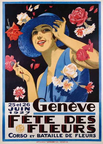 Ginebra, Fiesta de las Flores
 de Arte del cartel