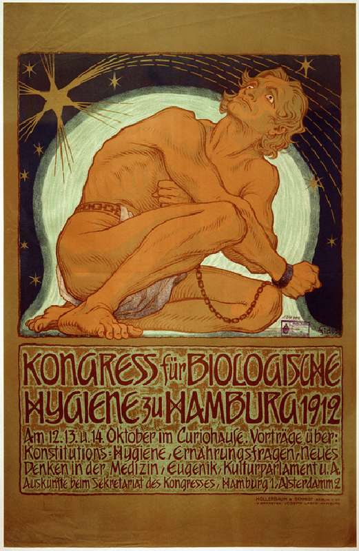 "Kongress für Biologische Hygiene zu Hamburg 1912" de Arte del cartel