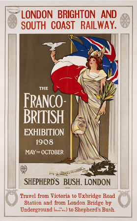 The Franco-British Exhibition, 1908 de Arte del cartel