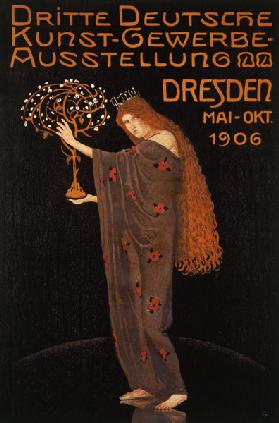 Poster for the 3rd German arts and crafts -- exhib