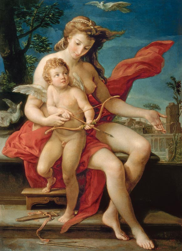 Venus and Cupid de Pompeo Girolamo Batoni