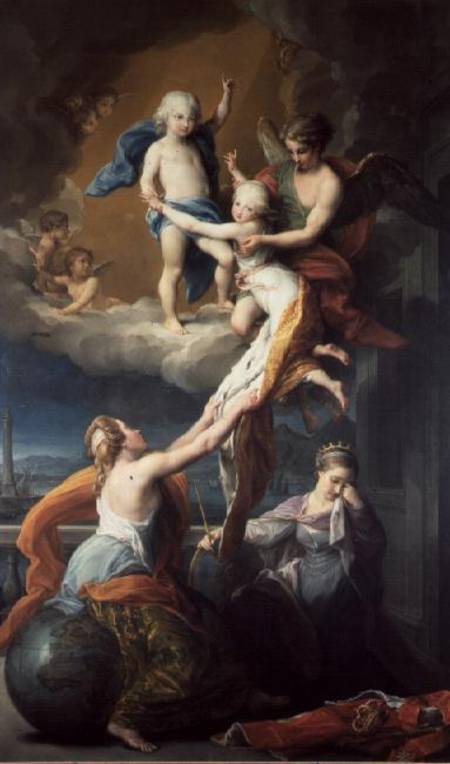 Allegory of the death of the children of Ferdinand IV (1751-1825) de Pompeo Girolamo Batoni