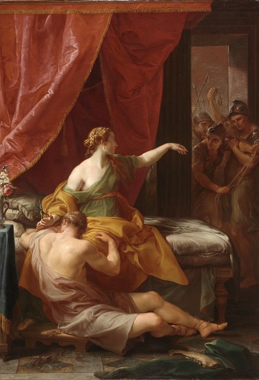 Samson and Delilah de Pompeo Girolamo Batoni