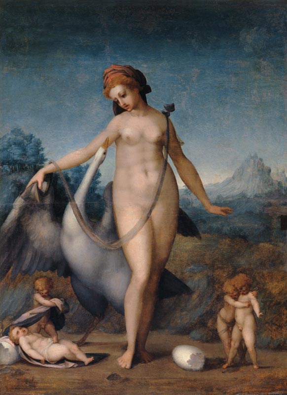 Leda and the Swan de Pontormo,Jacopo Carucci da