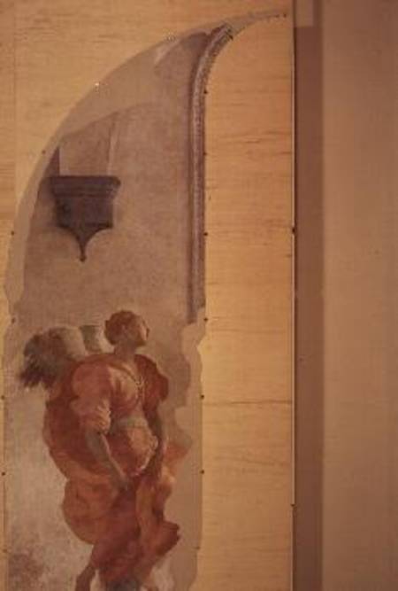 The Annunciation (detail of an angel) de Pontormo,Jacopo Carucci da