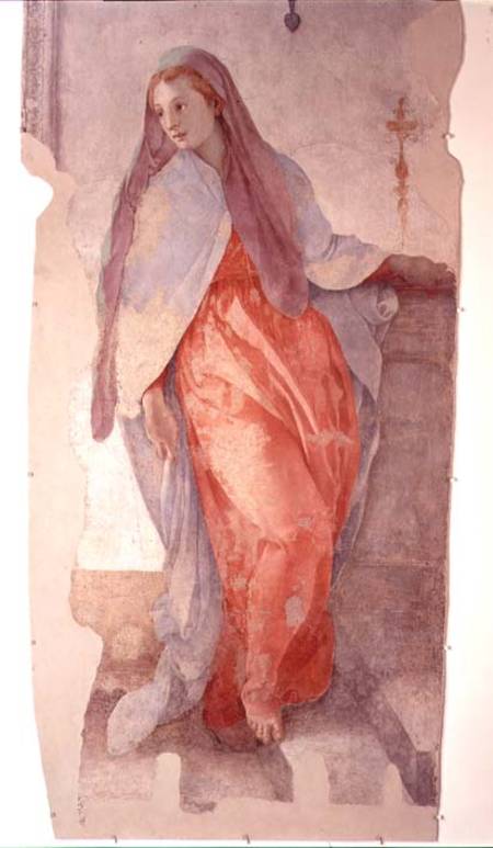 The Annunciation, detail of the Virgin de Pontormo,Jacopo Carucci da